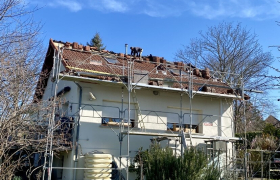 Pose d'écran sous toiture 